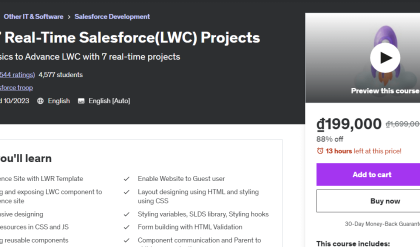 Build 7 Real-Time Salesforce (LWC) Projects Free Download