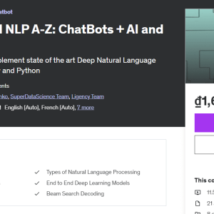 Deep Learning and NLP A-Z: ChatBots + AI and ChatGPT Bonuses