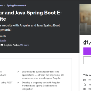 Full Stack Angular and Java Spring Boot E-Commerce Website