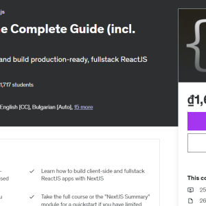 Next.js & React - The Complete Guide (incl. Two Paths!) free download