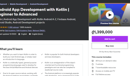 Android App Development with Kotlin Beginner to Advanced