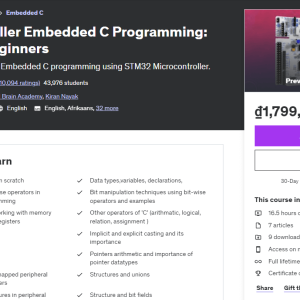 Microcontroller Embedded C Programming Absolute Beginners